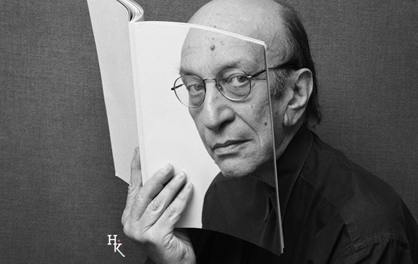 Portrait of Milton Glaser. "